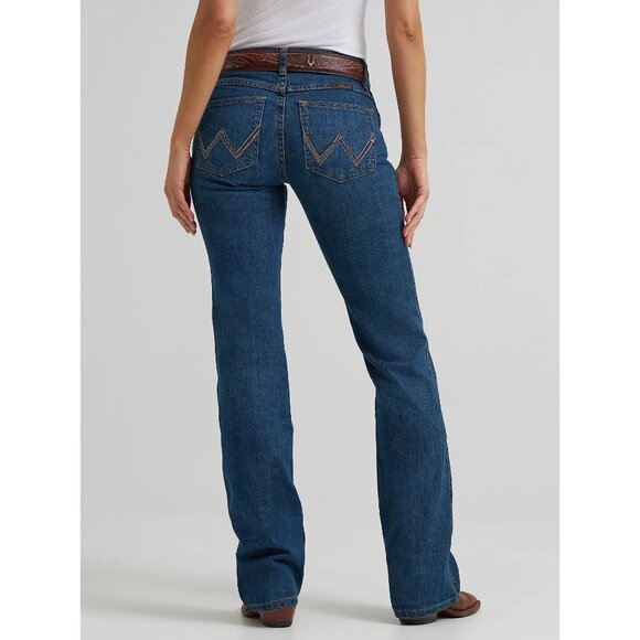 Wrangler Jeans Straight Leg Ultimate Riding Q-Baby WRQ20DD Blue Women's W34X28L - Picture 5 of 16